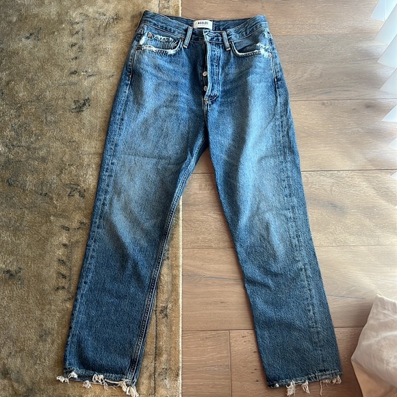 Agolde jeans Riley high-rise straight crop - Picture 5 of 5